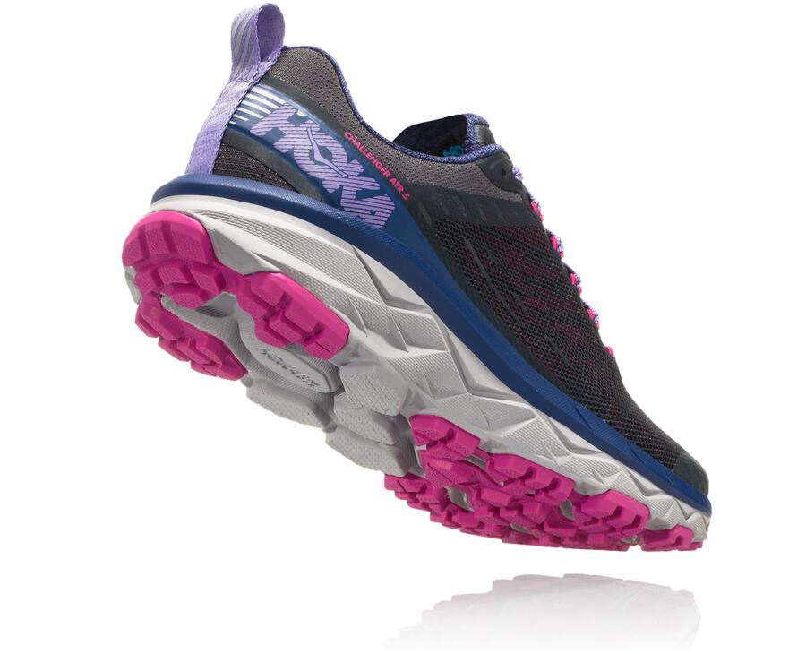 Zapatillas Trail Hoka One One Mujer - Challenger Atr 5 - Negras - MWR912804